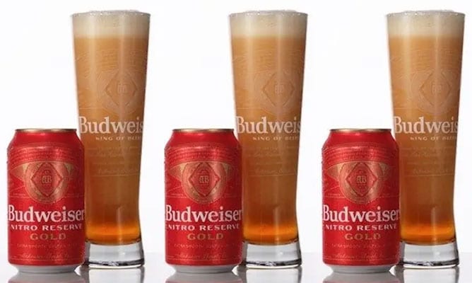 Nitro-infused lager