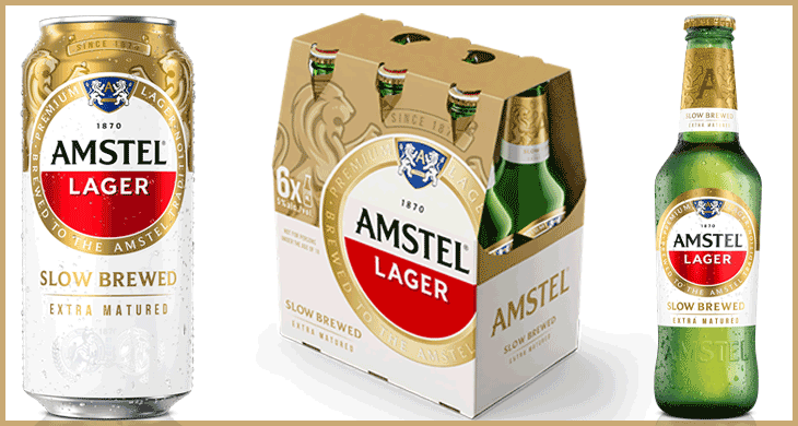 DRINKStuff SA | New look packaging for Amstel Lager